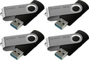 Pendrive GoodRam Twister 64 GB USB 3.0 čierny a strieborný x4