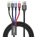 2x Lightning USB-C microUSB kábel Baseus 3,5A 1,2m