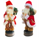 VEĽKÁ LED POSTAVIČKA SANTA SA HRÁ A SVIETI VIANOCE, HNEDÁ