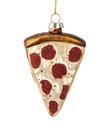 SKLENENÁ CESKA VIANOČNÝ STROMČEK PIZZA VIANOČNÝ DARČEK ZLATÝ