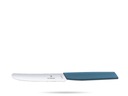 Švajčiarsky moderný nôž 11 cm chrpa modrý zúbkovanie VICTORINOX