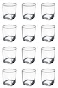 12x NÍZKE POHÁRKY NA NÁPOJE ŠŤAVY Whisky 310 ml