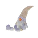 Vianočný trpaslík s bradou, biely, 47 cm