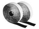Páska na suchý zips 20 mm Samolepiaci suchý zips ČIERNA sada - do 25 METROV - VEĽKOOBCHOD