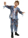 Študentský kostým zombie Halloween študentský kostým 146