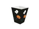 Halloweenske škatuľky na popcorn, mačku a tekvicu