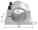 CNC držiak uchytenia vretena 80mm pre upínač frézky