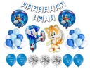 Sonic Large Set XL balóny Banner narodeniny + meno