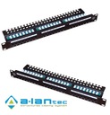 RACK Patch panel A-LAN 19'' UTP cat.5e 24p polica