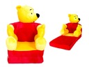 Žltá detská stolička Winnie the red