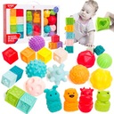 Mäkká guma SENSORY BLOCKS Sada 20 kusov