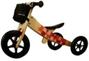 DREVENÝ BICYKEL SUNBABY TWIST 2V1 RUŽOVÝ