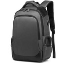 PC Armor batoh na notebook USB školská taška ŠEDÁ