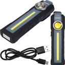 DIELENSKÁ LAMPA COB LED NABÍJACIA SVATKA 3V1 300LM HÁČKOVÝ MAGNET