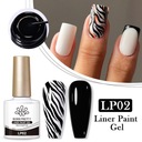 BORN PRETTY - LINER PAINT GEL UV/LED - Dekoračný gél so štetcom - LP02