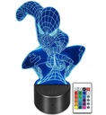 3D LED LAMPA SPIDERMAN AVENGERS LAMPA 16 FAREB + USB DIAĽK
