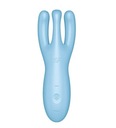 Vibrátor – aplikácia Threesome 4 Connect (modrá)