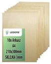 3 mm preglejka pre laserovú triedu 1/2 forma A4 dekor drevené decoupage x10 počítače