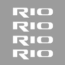 Čierny štýl pre nálepky na predné stierače Rio