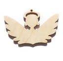 Drevené krídla s hlavou, anjelská základňa, 7 ks