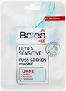 Balea MED, Ultra Sensitive, Maska na nohy, 2 ks