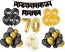 Sada balónových dekorácií Meno k 70. narodeninám