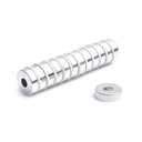 Neodymový prsteňový magnet MP 17x6x5 N42, sada 25 kusov