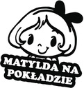 Samolepka MATYLDA V AUTE 18x15 farieb
