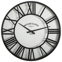 Čierne RETRO LOFT nástenné závesné hodiny, 35 cm