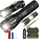 SET 3x TAKTICKÁ BATERKA CREE XM-L T6 Q5 COB
