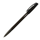 Čierne guľôčkové pero s 0,5 mm bodkami