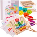 Počítajte a triedite súpravu MONTESSORI LOGIC GAME XXL, naučte sa chápať farby