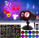 VIANOČNÝ LED PROJEKTOR HALLOWEEN TIMER IP DIAĽK