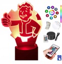 Fallout Shelter Night Lamp 16 LED PLEXIDO farieb