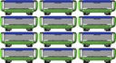 Dorco Pace6 čepele náhradné nože 12 ks