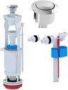 Vypúšťací ventil pre nádržku WC + plniaci ventil 1/2 a 3/8