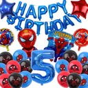 BALÓNOVÁ DEKORÁCIA NA 5. NARODENINY DIEŤAŤA SPIDER-MAN 26 kusov