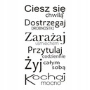 Nápis na stenu, nálepka - Užite si chvíľu.. 228