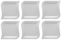 OBLÍBENÁ OPERA 6 x JEDÁLNE TANIERE 27 CM BIELE MODERNÉ