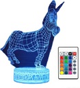3D LED LAMPA SHREK DONKEY FIONA COLOR + DIAĽK
