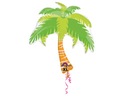 Fóliový balón Palm Tree Hawaii 74x83cm Havajský
