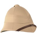 Klobúk Tropická safari vojenská prilba Mil-Tec British Pith Helmet Khaki