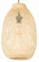 Bambusové závesné svietidlo BOHO, podlhovasté, 40 cm, TH05