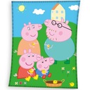 prikrývka velúrová nadýchaná PEPPA PIG 150x200