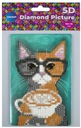 Diamantová mozaika s stojanom - Cat 10x15