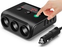 AUTODISTRIBÚTOR ZAPAĽOVAČ 12V-24V TEE NABÍJAČKA 4xUSB