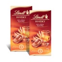 Lindt Mliečna čokoláda s tekutou náplňou a whisky 100g x2
