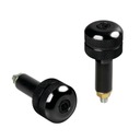 LAMP Závažia riadidiel 13/17 mm - čierna MW4
