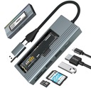 Hub SSD puzdro NVME SATA M.2 USB-C 3.2 M2 vrecko na adaptér