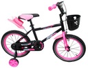 Bicykel pre dievča 16 palcov + fľaša na vodu + košík